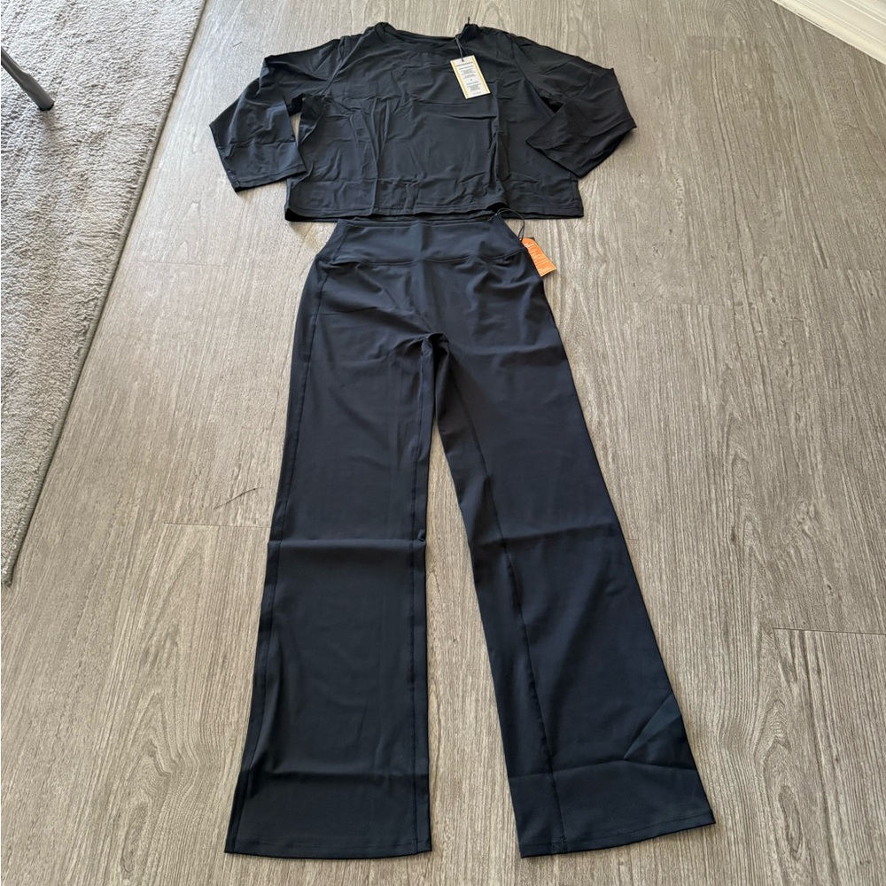Errday Black Top & Leggings Set NWT